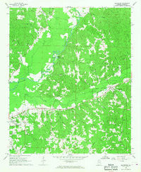 Beaverton Alabama Historical topographic map, 1:24000 scale, 7.5 X 7.5 Minute, Year 1967