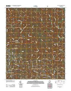 Bee Branch Alabama Historical topographic map, 1:24000 scale, 7.5 X 7.5 Minute, Year 2011
