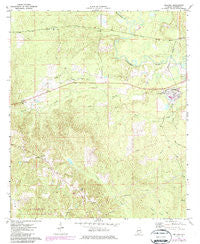 Bellamy Alabama Historical topographic map, 1:24000 scale, 7.5 X 7.5 Minute, Year 1971