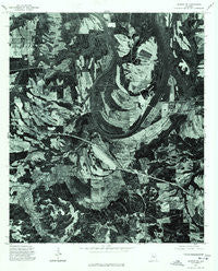Benton SE Alabama Historical topographic map, 1:24000 scale, 7.5 X 7.5 Minute, Year 1975
