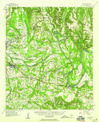 Benton Alabama Historical topographic map, 1:62500 scale, 15 X 15 Minute, Year 1957
