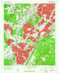 Bessemer Alabama Historical topographic map, 1:24000 scale, 7.5 X 7.5 Minute, Year 1959