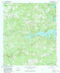 Beulah Alabama Historical topographic map, 1:24000 scale, 7.5 X 7.5 Minute, Year 1965