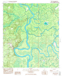Bilbo Island Alabama Historical topographic map, 1:24000 scale, 7.5 X 7.5 Minute, Year 1983