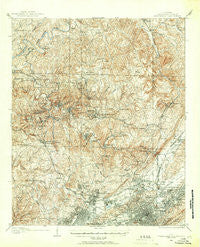 Birmingham Coal District Alabama Historical topographic map, 1:62500 scale, 15 X 15 Minute, Year 1904