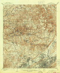 Birmingham Coal District Alabama Historical topographic map, 1:62500 scale, 15 X 15 Minute, Year 1906