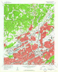 Birmingham North Alabama Historical topographic map, 1:24000 scale, 7.5 X 7.5 Minute, Year 1959