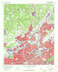 Birmingham North Alabama Historical topographic map, 1:24000 scale, 7.5 X 7.5 Minute, Year 1959