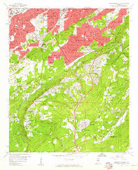 Birmingham South Alabama Historical topographic map, 1:24000 scale, 7.5 X 7.5 Minute, Year 1959