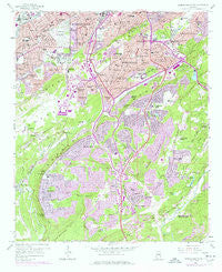 Birmingham South Alabama Historical topographic map, 1:24000 scale, 7.5 X 7.5 Minute, Year 1959