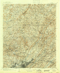 Birmingham Alabama Historical topographic map, 1:125000 scale, 30 X 30 Minute, Year 1907