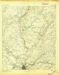 Birmingham Alabama Historical topographic map, 1:125000 scale, 30 X 30 Minute, Year 1892
