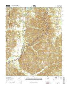 Bishop Alabama Current topographic map, 1:24000 scale, 7.5 X 7.5 Minute, Year 2014