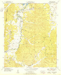 Bishop Alabama Historical topographic map, 1:24000 scale, 7.5 X 7.5 Minute, Year 1951
