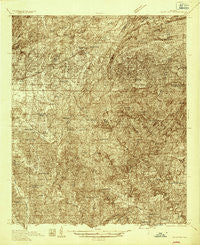 Blocton Alabama Historical topographic map, 1:48000 scale, 15 X 15 Minute, Year 1934