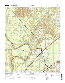 Boligee Alabama Current topographic map, 1:24000 scale, 7.5 X 7.5 Minute, Year 2014
