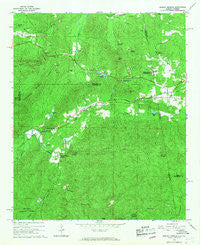 Borden Springs Alabama Historical topographic map, 1:24000 scale, 7.5 X 7.5 Minute, Year 1966