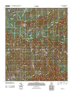 Braggs Alabama Historical topographic map, 1:24000 scale, 7.5 X 7.5 Minute, Year 2011