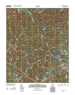 Brilliant Alabama Historical topographic map, 1:24000 scale, 7.5 X 7.5 Minute, Year 2011