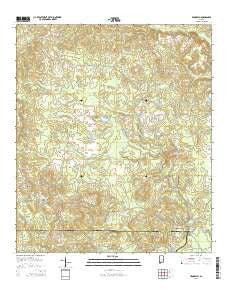 Brooklyn Alabama Current topographic map, 1:24000 scale, 7.5 X 7.5 Minute, Year 2014