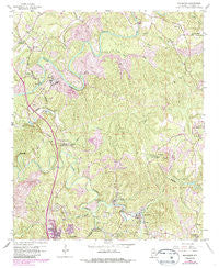 Brookside Alabama Historical topographic map, 1:24000 scale, 7.5 X 7.5 Minute, Year 1959