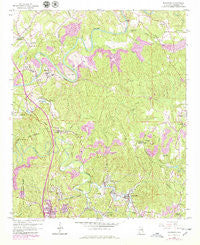 Brookside Alabama Historical topographic map, 1:24000 scale, 7.5 X 7.5 Minute, Year 1959