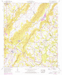 Brooksville Alabama Historical topographic map, 1:24000 scale, 7.5 X 7.5 Minute, Year 1958