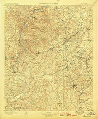 Brookwood Alabama Historical topographic map, 1:125000 scale, 30 X 30 Minute, Year 1899