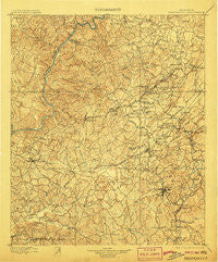 Brookwood Alabama Historical topographic map, 1:125000 scale, 30 X 30 Minute, Year 1899