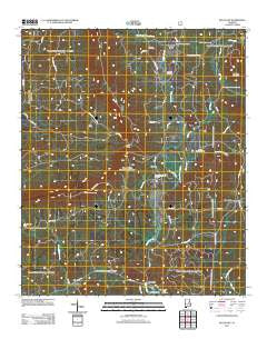 Bulls Gap Alabama Historical topographic map, 1:24000 scale, 7.5 X 7.5 Minute, Year 2011