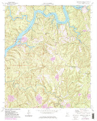Burchfield Store Alabama Historical topographic map, 1:24000 scale, 7.5 X 7.5 Minute, Year 1974