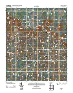 Caddo Alabama Historical topographic map, 1:24000 scale, 7.5 X 7.5 Minute, Year 2011