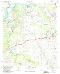 Cantelous Alabama Historical topographic map, 1:24000 scale, 7.5 X 7.5 Minute, Year 1981
