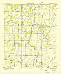 Capshaw Alabama Historical topographic map, 1:24000 scale, 7.5 X 7.5 Minute, Year 1936