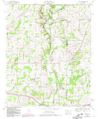 Capshaw Alabama Historical topographic map, 1:24000 scale, 7.5 X 7.5 Minute, Year 1958