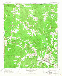 Carbon Hill Alabama Historical topographic map, 1:24000 scale, 7.5 X 7.5 Minute, Year 1967