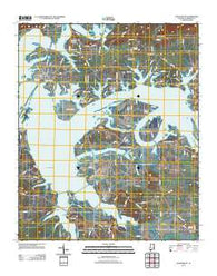 Cedar Bluff Alabama Historical topographic map, 1:24000 scale, 7.5 X 7.5 Minute, Year 2011