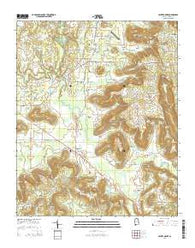 Center Grove Alabama Current topographic map, 1:24000 scale, 7.5 X 7.5 Minute, Year 2014