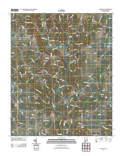 Center Hill Alabama Historical topographic map, 1:24000 scale, 7.5 X 7.5 Minute, Year 2011
