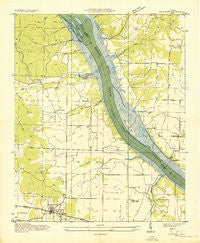 Cherokee Alabama Historical topographic map, 1:24000 scale, 7.5 X 7.5 Minute, Year 1935