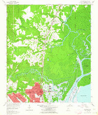 Chickasaw Alabama Historical topographic map, 1:24000 scale, 7.5 X 7.5 Minute, Year 1953