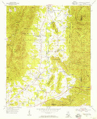 Choccolocco Alabama Historical topographic map, 1:24000 scale, 7.5 X 7.5 Minute, Year 1954