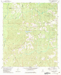 Citronelle West Alabama Historical topographic map, 1:24000 scale, 7.5 X 7.5 Minute, Year 1982