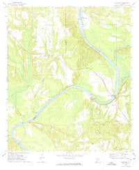 Claiborne Alabama Historical topographic map, 1:24000 scale, 7.5 X 7.5 Minute, Year 1972