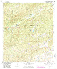 Clairmont Springs Alabama Historical topographic map, 1:24000 scale, 7.5 X 7.5 Minute, Year 1969