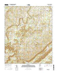 Clarence Alabama Current topographic map, 1:24000 scale, 7.5 X 7.5 Minute, Year 2014