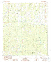 Claud Alabama Historical topographic map, 1:24000 scale, 7.5 X 7.5 Minute, Year 1987