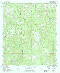 Copeland Alabama Historical topographic map, 1:24000 scale, 7.5 X 7.5 Minute, Year 1974