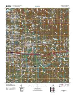 Cottondale Alabama Historical topographic map, 1:24000 scale, 7.5 X 7.5 Minute, Year 2011