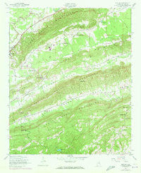 Cox Gap Alabama Historical topographic map, 1:24000 scale, 7.5 X 7.5 Minute, Year 1947